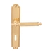 Дверная ручка на планке Melodia 353/458 'Regina', полированная латунь (key)