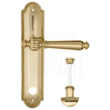 Дверная ручка Fratelli Cattini 'MARANI' на планке PL248 полированная латунь (wc-2)