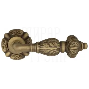 Дверная ручка на розетке Venezia 'LUCRECIA' D5 матовая бронза