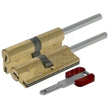 Цилиндровый механизм Cisa (Чиза) RS3 S (90 мм/55+10+25) ключ-шток латунь