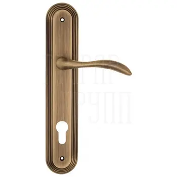 Дверная ручка Fratelli Cattini 'LUCCIA' на планке PL288 матовая бронза (cyl)