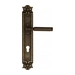 Дверная ручка Venezia 'MOSCA' на планке PL97, античная бронза (cyl)
