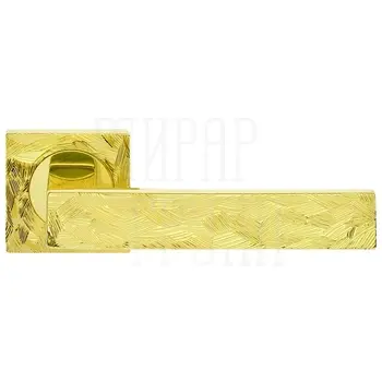 Дверные ручки на розетке Morelli Luxury 'Mirror Hm' золото