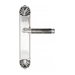 Дверная ручка Venezia "MOSCA" на планке PL87, натуральное серебро 