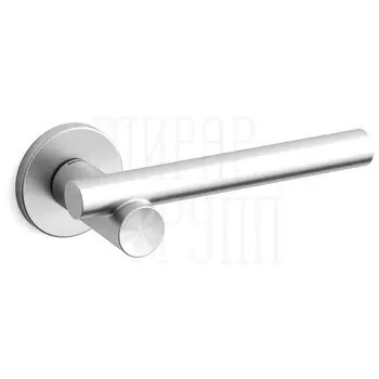 Дверная ручка на круглой розетке Mandelli 'Bilbao' 1671 матовый хром