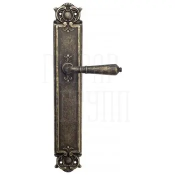 Дверная ручка Venezia 'VIGNOLE' на планке PL97 античная бронза