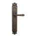 Дверная ручка Venezia "VIGNOLE" на планке PL97, античная бронза