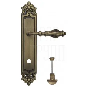 Дверная ручка Venezia 'GIFESTION' на планке PL96 матовая бронза (wc)