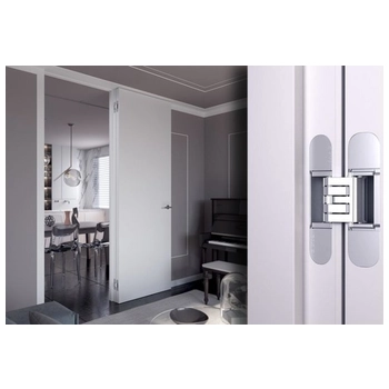 Петля дверная скрытая Koblenz Kubica HYBRID 6360 45 мм (60 кг) асимметричная матовое золото