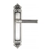 Дверная ручка Venezia 'IMPERO' на планке PL96, натуральное серебро (cyl)