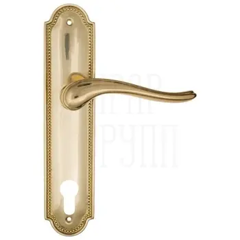 Дверная ручка Fratelli Cattini 'LAVERA' на планке PL248 полированная латунь (cyl)