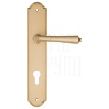 Дверная ручка Fratelli Cattini 'TOSCANA' на планке PL257 матовая латунь (cyl)