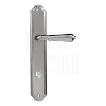 Дверная ручка на планке Melodia 130/230 'Antik' полированный хром (wc)