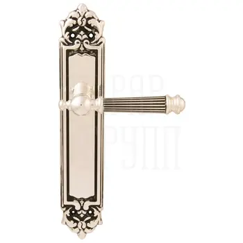 Дверная ручка на планке Melodia 102/229 'Veronica' серебро 925