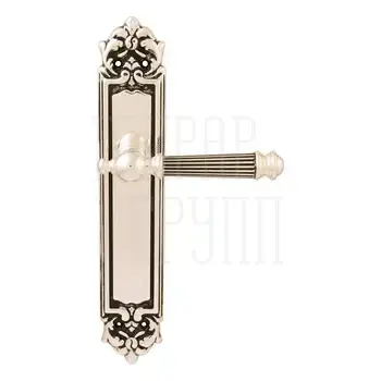 Дверная ручка на планке Melodia 102/229 'Veronica' серебро 925