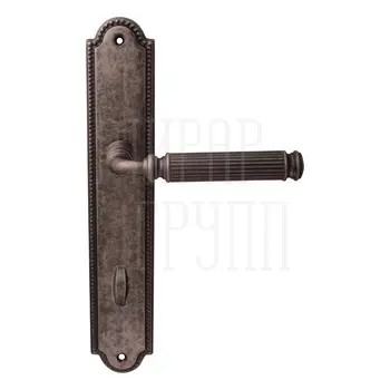 Дверная ручка на планке Melodia 290/458 'Ranja' античное серебро (wc)