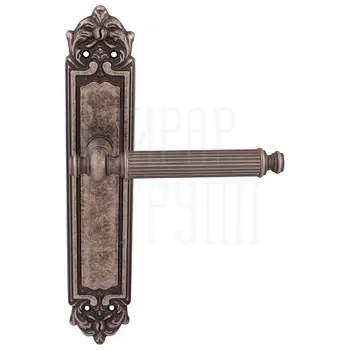 Дверная ручка на планке Melodia 353/229 'Regina' античное серебро