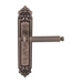 Дверная ручка на планке Melodia 353/229 'Regina', античное серебро