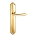 Дверная ручка Extreza "COMO" (Комо) 322 на планке PL03, полированное золото