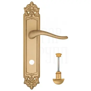 Дверная ручка Fratelli Cattini 'LAVERA' на планке PL96 матовая латунь (wc-2)