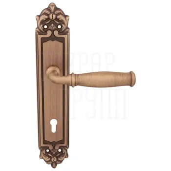 Дверная ручка на планке Melodia 266/229 'Isabel' матовая бронза (cyl)