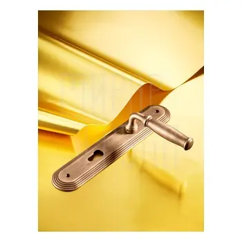 Дверная ручка на планке Melodia 266/229 'Isabel' матовая бронза (cyl)