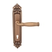 Дверная ручка на планке Melodia 266/229 'Isabel', матовая бронза (cyl)