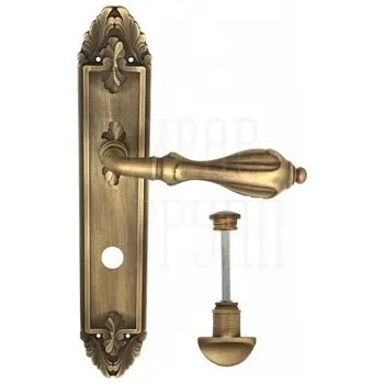 Дверная ручка Venezia 'ANAFESTO' на планке PL90 матовая бронза (wc)