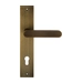 Дверная ручка Extreza Hi-tech 'JEMMA' 116 на планке PL11, матовая бронза (cyl)