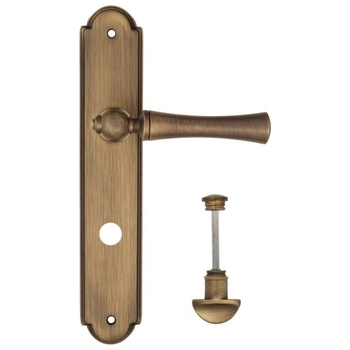 Дверная ручка Fratelli Cattini 'FOGGIA' на планке PL257 матовая бронза (wc-2)