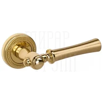 Дверная ручка на розетке Melodia 283 L 'Carlo' матовая латунь + латунь