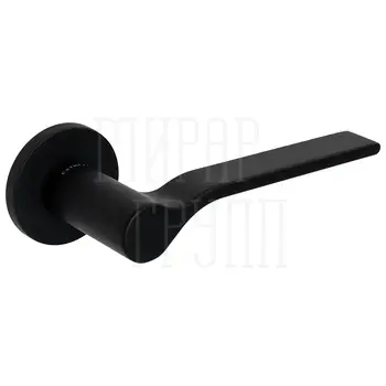 Дверная ручка Extreza 'FORMA' на круглом основании R16 черный