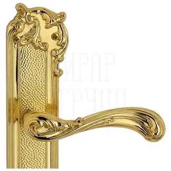 Дверная ручка на планке Salice Paolo 'Venezia' 3351 золото 24к