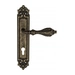 Дверная ручка Venezia "ANAFESTO" на планке PL96, античная бронза (cyl)