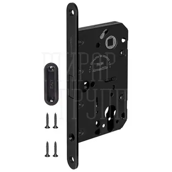 Замок Armadillo (Армадилло) межкомнатный магнитный под цилиндр с ответной планкой GRAVITY G02.190.50.85 черный