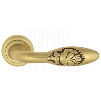 Дверная ручка на розетке Venezia 'CASANOVA' D1 французское золото