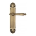 Дверная ручка Venezia "PELLESTRINA" на планке PL87, матовая бронза 