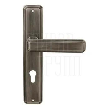 Дверная ручка на планке Forme 217 'Themis' затемненное серебро (cyl)