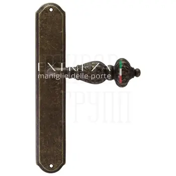 Дверная ручка Extreza 'TESLA' (Тесла) 315 на планке PL01 античная бронза