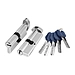 Цилиндровый механизм Punto (Пунто) (Z402/60) Z4002Knob 60 mm (25+10+25) с вертушкой, хром