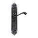 Дверная ручка Extreza "LINA" (Лина) 313 на планке PL02, античное серебро