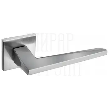 Дверные ручки Renz (Ренц) 'Сорренто' INDH 321-03 slim на квадратной розетке матовый никель