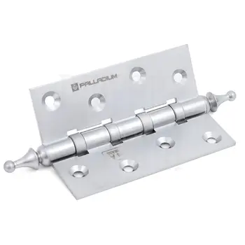 Дверная петля латунная универсальная PALLADIUM N 500 A-4 100 мм (латунная) 60/70 кг перламутровый хром