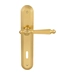 Дверная ручка на планке Melodia 235/235 'Mirella', полированная латунь (key)