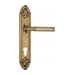 Дверная ручка Venezia 'MOSCA' на планке PL90, французское золото (cyl)