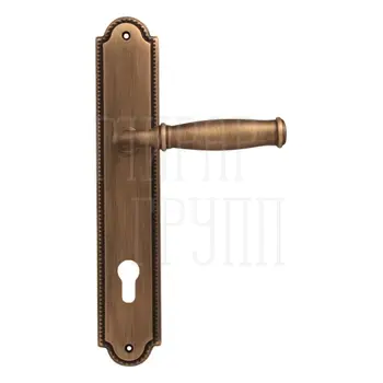 Дверная ручка на планке Melodia 266/458 'Isabel' матовая бронза (cyl)