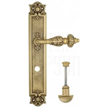 Дверная ручка Venezia 'LUCRECIA' на планке PL97 французское золото (wc)