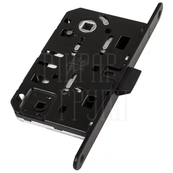 Защелка тихая AGB Mediana Evolution под завертку с отв. пл. крепеж (BOX) черный