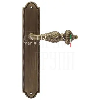 Дверная ручка Extreza 'TESLA' (Тесла) 315 на планке PL03 матовая бронза