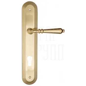 Дверная ручка Fratelli Cattini 'NAPOLI' на планке PL288 полированная латунь (cyl)